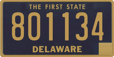 DE license plate 801134