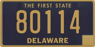 DE license plate 80114