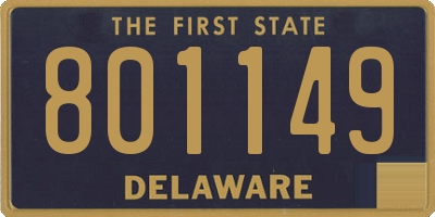 DE license plate 801149