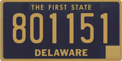 DE license plate 801151