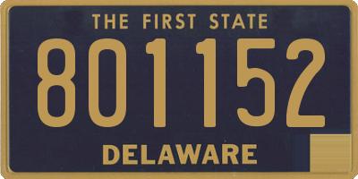 DE license plate 801152