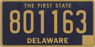 DE license plate 801163