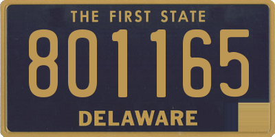 DE license plate 801165