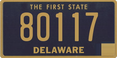 DE license plate 80117
