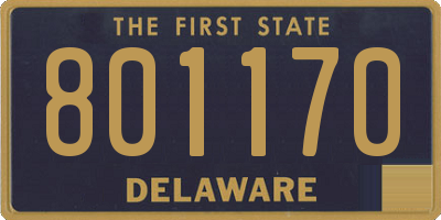 DE license plate 801170
