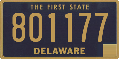 DE license plate 801177