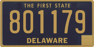 DE license plate 801179