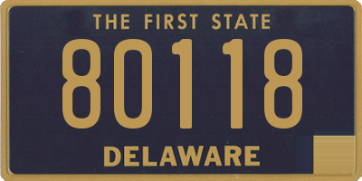 DE license plate 80118