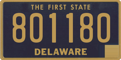 DE license plate 801180