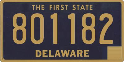DE license plate 801182