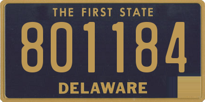 DE license plate 801184