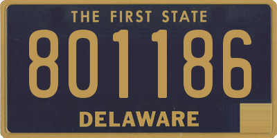 DE license plate 801186