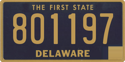 DE license plate 801197