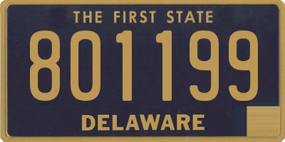 DE license plate 801199