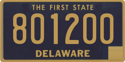 DE license plate 801200