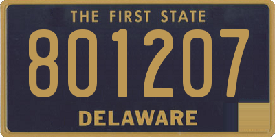 DE license plate 801207