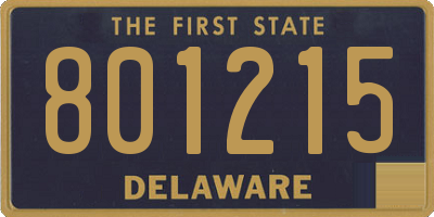 DE license plate 801215