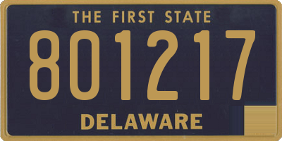 DE license plate 801217