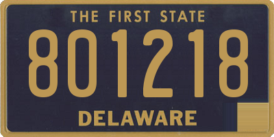 DE license plate 801218