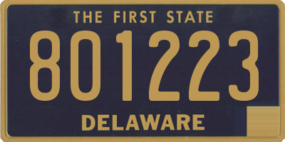 DE license plate 801223