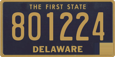 DE license plate 801224