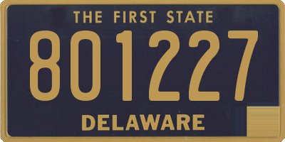 DE license plate 801227