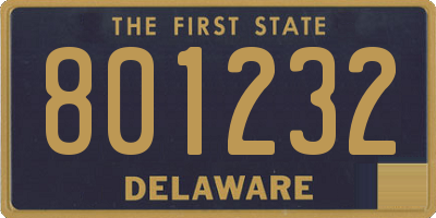 DE license plate 801232
