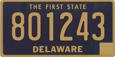 DE license plate 801243