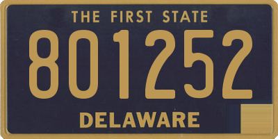 DE license plate 801252