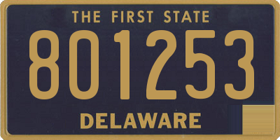 DE license plate 801253