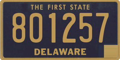 DE license plate 801257