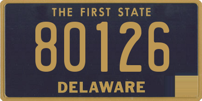 DE license plate 80126