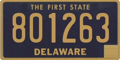 DE license plate 801263