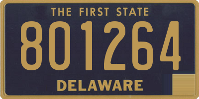 DE license plate 801264