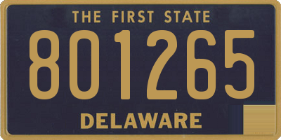 DE license plate 801265