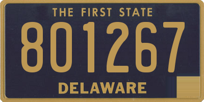 DE license plate 801267