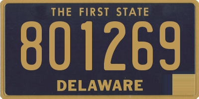 DE license plate 801269