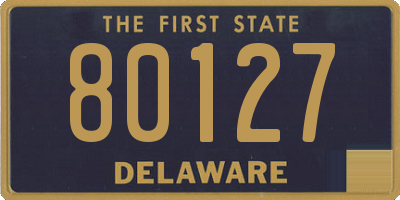 DE license plate 80127