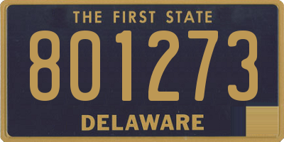 DE license plate 801273
