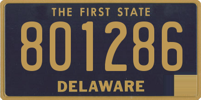 DE license plate 801286