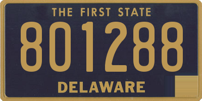DE license plate 801288