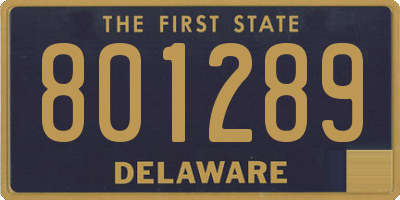 DE license plate 801289