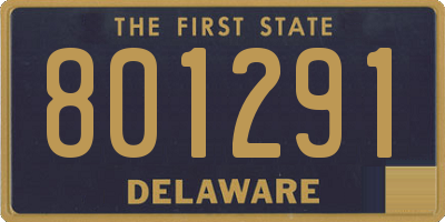DE license plate 801291