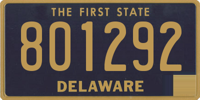 DE license plate 801292