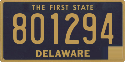 DE license plate 801294