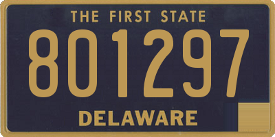 DE license plate 801297
