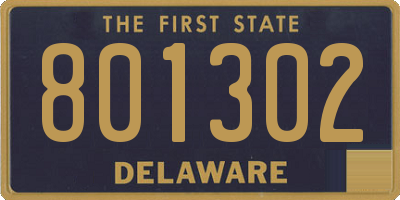 DE license plate 801302
