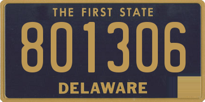 DE license plate 801306
