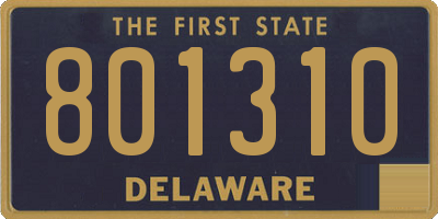 DE license plate 801310