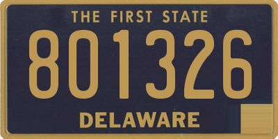 DE license plate 801326